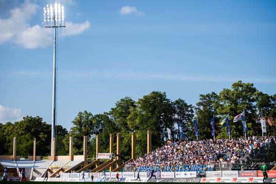 En generell vy över fotbollsmatchen i Allsvenskan mellan