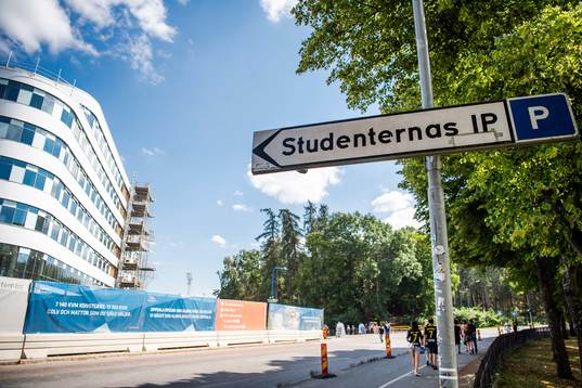 En generell bild på en skylt utanför Studenternas