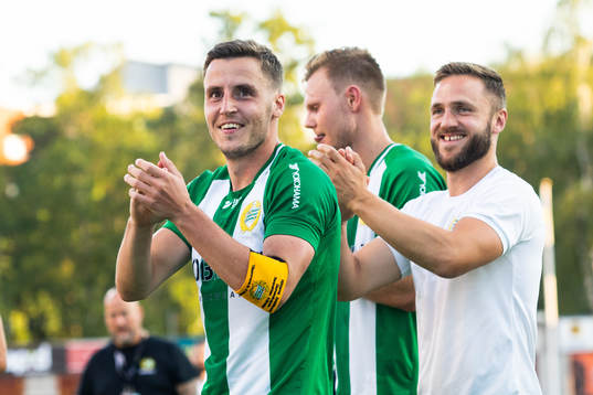 Hammarbys Jeppe Andersen jublar