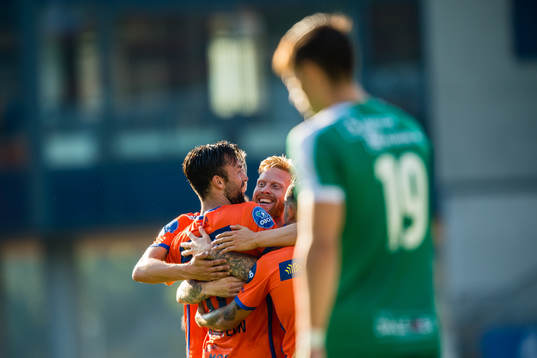 Kaj Ramsteijn of Aalesund celebrates