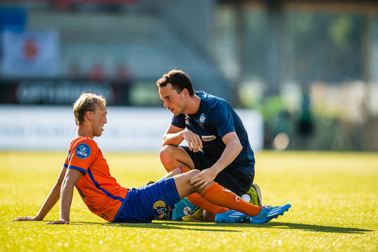 Jørgen Hatlehol of Aalesund in pain