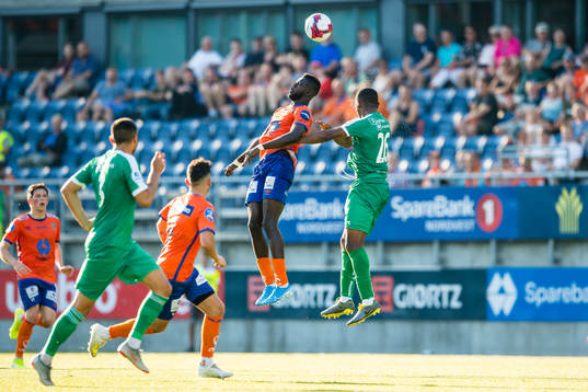 Pape Habib Gueye of Aalesund and Izuchukwu Jude Anthony of