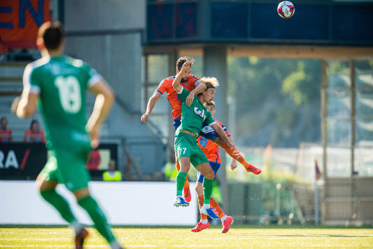 Kaj Ramsteijn of Aalesund and Marcus Johansen Mehnert of
