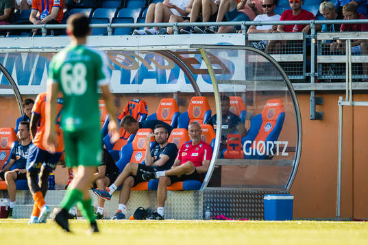 Andrea Loberto, assistant coach of Aalesund, and Lars