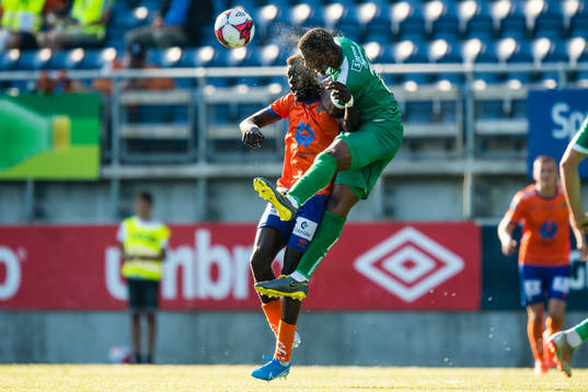 Pape Habib Gueye of Aalesund and Izuchukwu Jude Anthony of