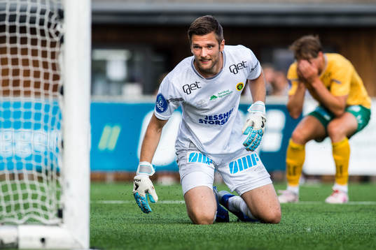 Goalkeeper Stefan Hagerup of Ull/Kisa looks dejected