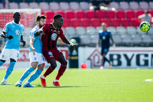 Malmö FFs Erdal Rakip och Östersunds Sam Mensiro