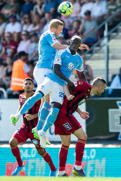 Malmö FFs Franz Brorsson och Bonke Innocent