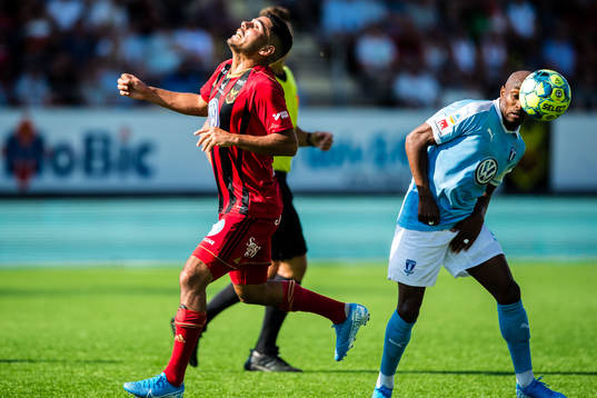 Östersunds Hosam Aiesh och Malmö FFs Fouad Bachirou