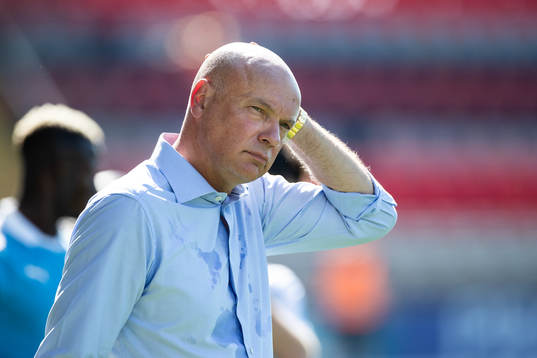 Malmö FFs tränare Uwe Rösler deppar