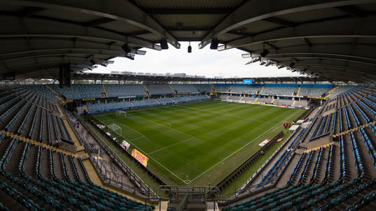 Arena Gamla Ullevi interiört innan fotbollsmatchen i