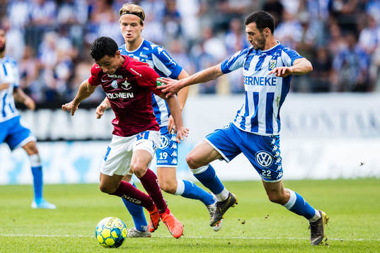 IFK Norrköpings Ian Smith och IFK Göteborgs Giorgi