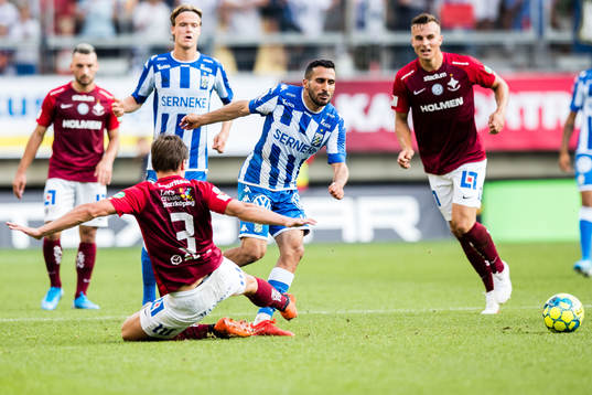 IFK Norrköpings Rasmus Lauritsen och IFK Göteborgs Sargon