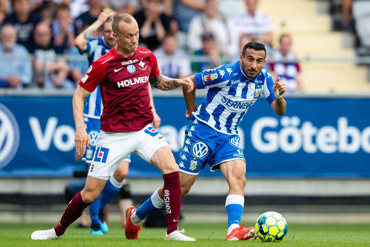 IFK Norrköpings Gudmundur Thórarinsson och IFK Göteborgs