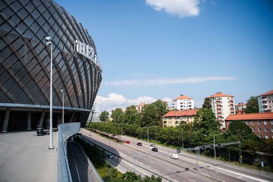 Exteriör av Tele2 Arena