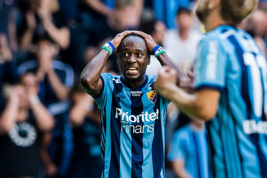 Djurgårdens Mohamed Buya Turay deppar