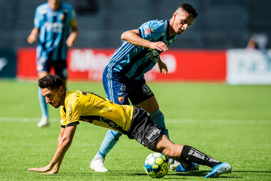 Häckens Daleho Irandust och Djurgårdens Haris Radetinac