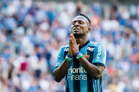 Djurgårdens Mohamed Buya Turay deppar