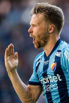 Djurgårdens Jacob Une Larsson jublar