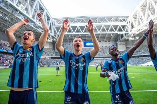 Djurgårdens Haris Radetinac, Fredrik Ulvestad och Mohamed