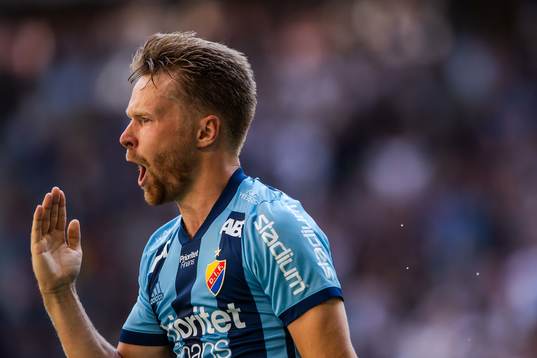 Djurgårdens Jacob Une Larsson jublar