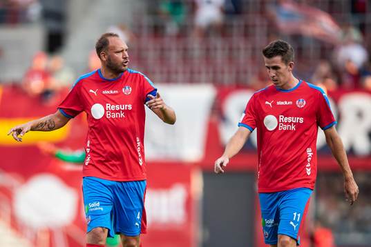 Helsingborgs Andreas Granqvist och Adam Eriksson