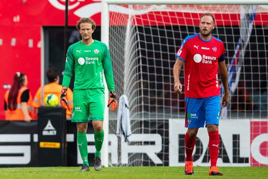 Helsingborgs målvakt Anders Lindegaard och Andreas