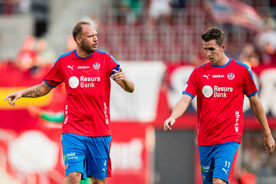 Helsingborgs Andreas Granqvist och Adam Eriksson