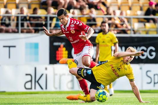 Elfsborgs Per Frick och Kalmars Romário Pereira Sipião