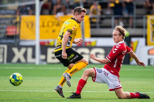 Kalmars Isak Magnusson och Elfsborgs Rasmus Alm