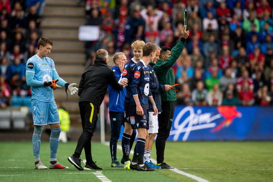 Ole Gunnar Solskjær, manager of Manchester United, greets