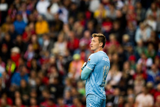 Goalkeeper Andreas Vaikla of Kristiansund looks dejected