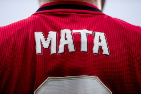 The shirt of Juan Mata of Manchester United
