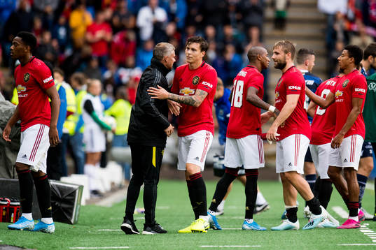 Ole Gunnar Solskjær, manager of Manchester United, and