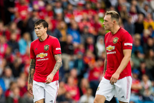 Victor Lindelöf and Phil Jones of Manchester United