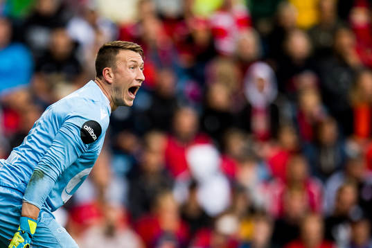 Goalkeeper Sean McDermott of Kristiansund
