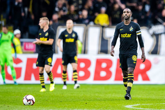 Henok Goitom of AIK looks dejected