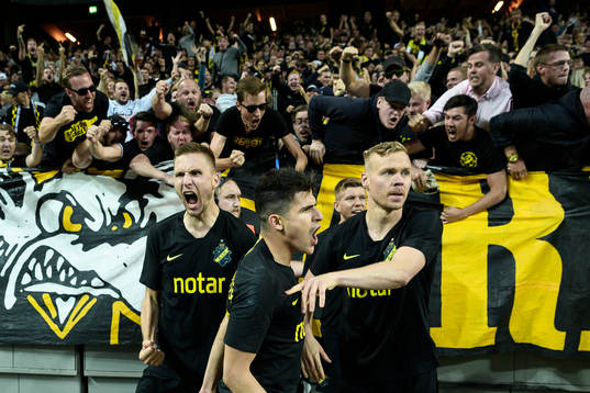 Players of AIK celebrates