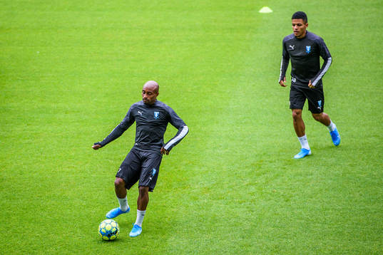 Fouad Bachirou and Romain Gall of Malmö FF