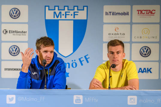 Simon Rozman, head coach and Mattias Käit of Domzale