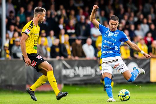 Norrbys Abdelrahman Saidi och Mjällbys Max Watson