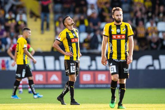 Ahmed Yasin of Häcken looks dejected