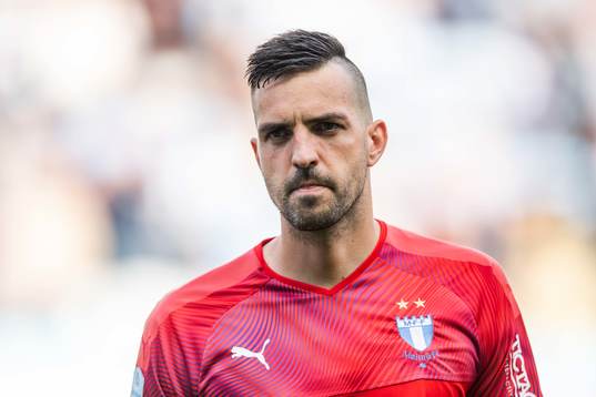 Goalkeeper Dusan Melicharek of Malmö FF