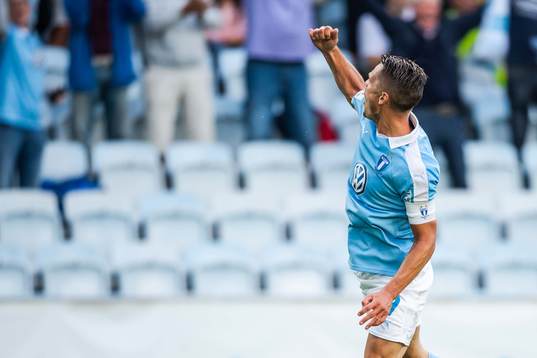Markus Rosenberg of Malmö FF celebrates