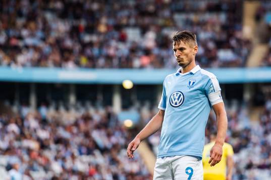 Markus Rosenberg of Malmö FF looks dejected