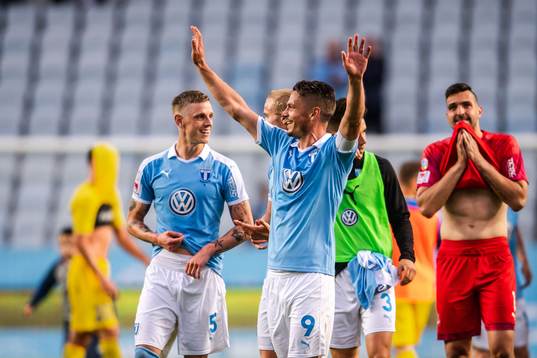 Markus Rosenberg of Malmö FF celebrates