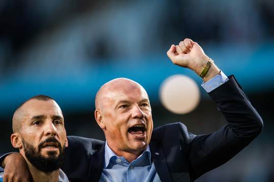 Guillermo Molins and Uwe Rösler, head coach of Malmö FF