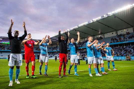Players of Malmö FF celebrate
