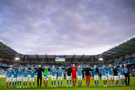 Players of Malmö FF celebrate