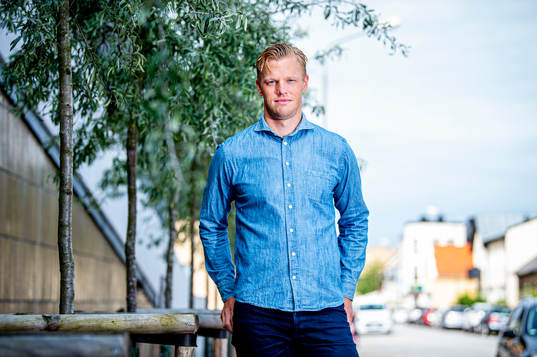 Ishockeyspelaren Carl Söderberg i NHL-klubben Arizona